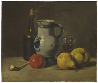 Stilleben med en grå kanna av Jules Dupré
