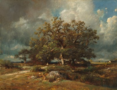 Den gamla eken, ca 1870 (olja på duk) av Jules Dupre