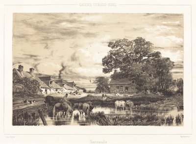 Utsikt i Normandie av Jules Dupré