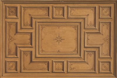 Design för ett dekorerat tak, 1840-97. Skapare: Jules-Edmond-Charles Lachaise, Eugène-Pierre Gourdet. av Jules Edmond Charles Lachaise and Eugène Pierre Gourdet