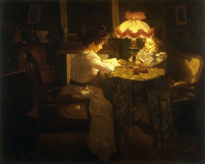 Lampljus av Jules Emile Crochet