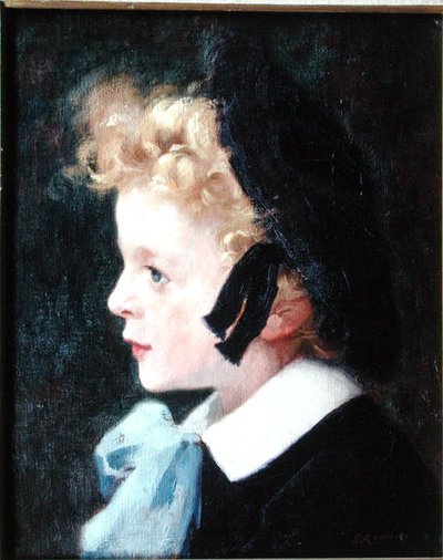 Porträtt av Marcel Renoux, målarens son av Jules Ernest Renoux
