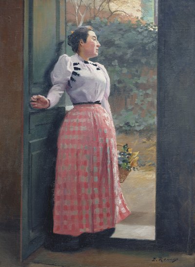Tillbaka från marknaden av Jules Ernest Renoux