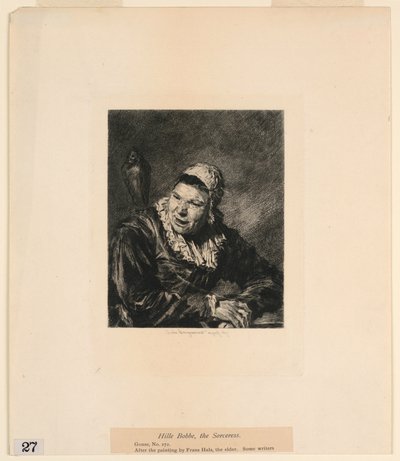 Hille Bobbe, the Sorceress, från "Etchings of Pictures in the Metropolitan Museum, New York" av Jules Ferdinand Jacquemart