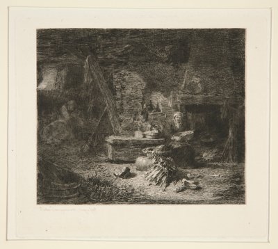 Interiör av ett holländskt kök av Jules Ferdinand Jacquemart