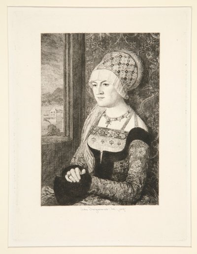 Porträtt av en kvinna av Jules Ferdinand Jacquemart