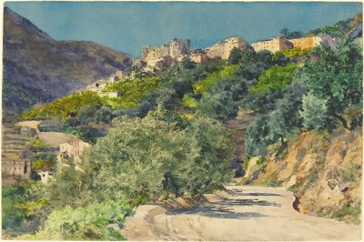 Soldränkta kullar nära Menton av Jules Ferdinand Jacquemart