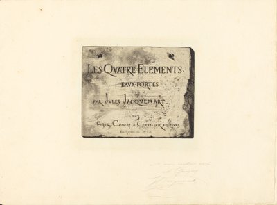Titelsida av Jules Ferdinand Jacquemart