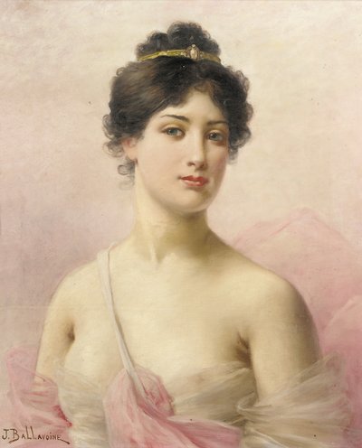 En ung skönhet av Jules Frederic Ballavoine