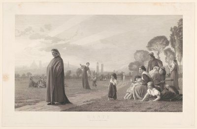 Dante, till J.L. Gérôme av Jules Gabriel Levasseur
