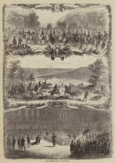 Den kejserliga jakten i Compiegne av Jules Gaildrau