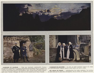 Kapellan och pastor, Clermont-En-Argonne, Frontens änglar av Jules Gervais Courtellemont