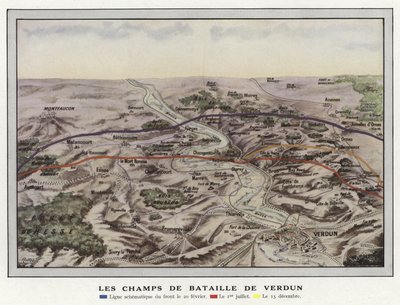 Slagfälten i Verdun av Jules Gervais Courtellemont