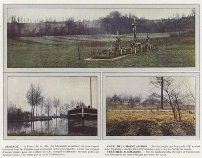 Sermaize, Marne-Rhenkanalen, tyska trancheer av Jules Gervais Courtellemont