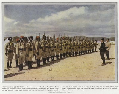 senegalesiska Tirailleurs av Jules Gervais Courtellemont