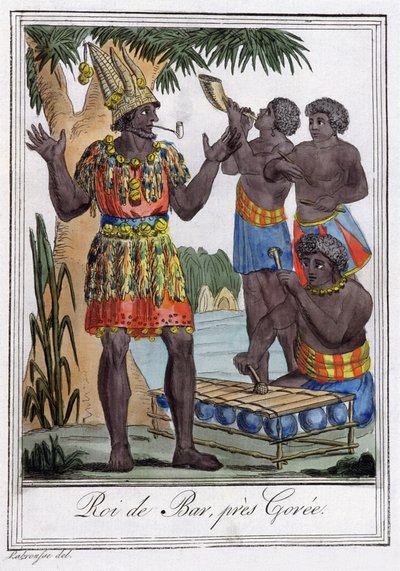 King of Bar, ön Goree, Senegal av Jules Grasset de Saint Sauveur