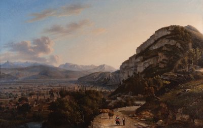 View of Sassenage 1857 (Olja på duk) av Jules Jean Baptiste Guedy