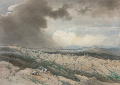 Landskap med herdar, ca. 1869. av Jules Joseph Augustin Laurens