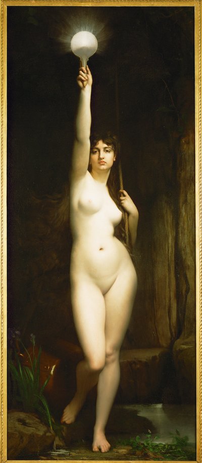 Truth (målning på duk) av Jules Joseph Lefebvre