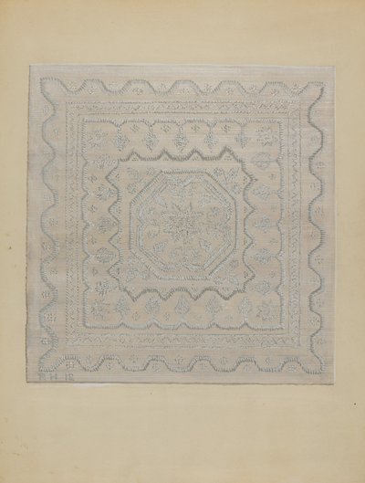 Candlewick täcke (vävt) av Jules Lefevere