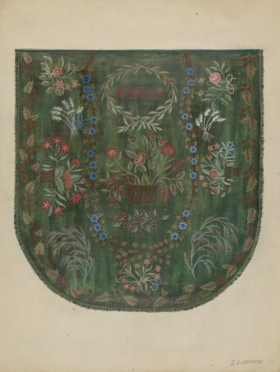 Broderat täcke, ca. 1936. av Jules Lefevere