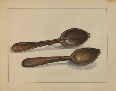 Matskedsform, ca. 1936. av Jules Lefevere