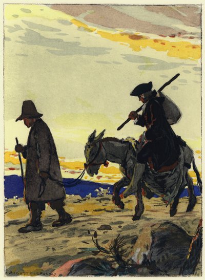 Illustration till Casanovas memoarer (färglitografi) av Jules Marie Auguste Leroux