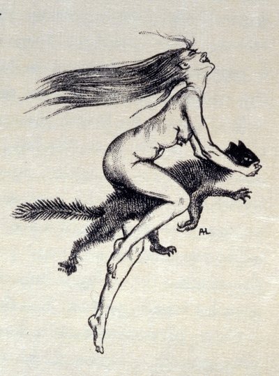 Illustration från "A Rebours" av Joris-Karl Huysmans av Jules Marie Auguste Leroux
