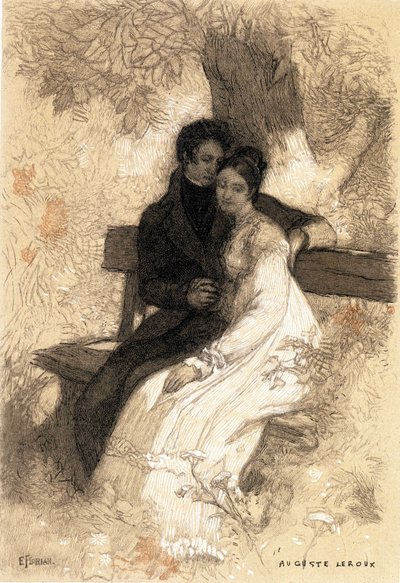 illustration till Eugenie Grandet av Auguste Leroux (tryck) av Jules Marie Auguste Leroux