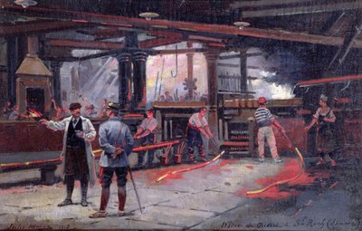 En krigsfabrik vid St. Roch av Jules Monge