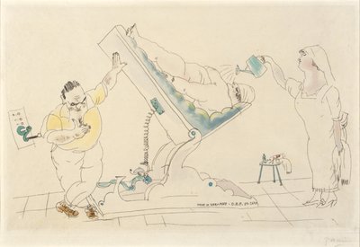 Skönhetssalong - "sparande" av Jules Pascin