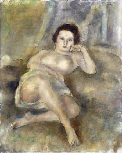 Liggande flicka, 1925 av Jules Pascin