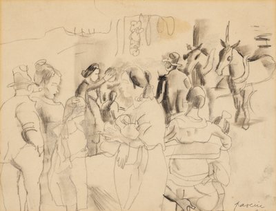 Street Scene, New York av Jules Pascin