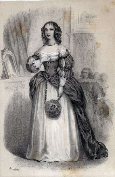 Porträtt av Anne Marie de Gonzague de Cleves, prinsessan Palatine av Jules and Raunheim Hermann David