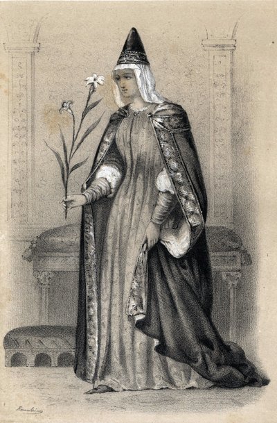 Porträtt av grevinnan Mathilde av Toscana, känd som Canossa av Jules and Raunheim Hermann David