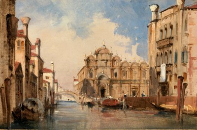 Skolan i San Marco, Venedig, ca. 1830. av Jules Romain Joyant