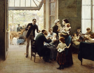 Hyllning till Louis Pasteur; Hyllning till Louis Pasteur, av Jules Scalbert