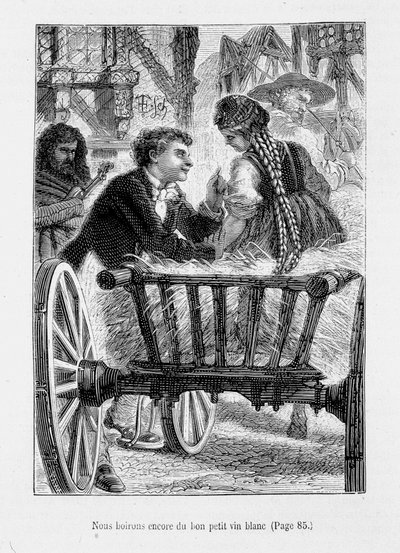Fritz och en ung Alsace på en vagn - i "L