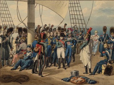 Napoleon återvänder från ön Elba, 1815 av Jules Vernet