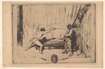 Två fäktare i aktion av Jules de Goncourt