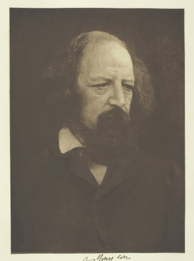 Alfred, Lord Tennyson, 1866, tryckt ca. 1893. av Julia Margaret Cameron