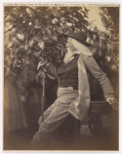 Charles Hay Cameron, Esq., i sin trädgård i Freshwater av Julia Margaret Cameron