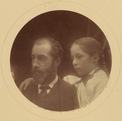 Charles Loyd Norman och hans dotter Margaret av Julia Margaret Cameron