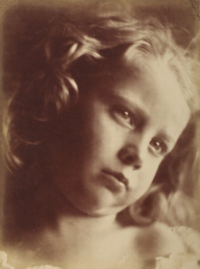 Barnhuvud, Freshwater, 1866 (efter levande modell, ej förstorad) av Julia Margaret Cameron
