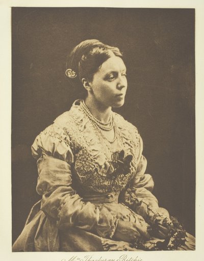 Mrs Thackeray Ritchie av Julia Margaret Cameron