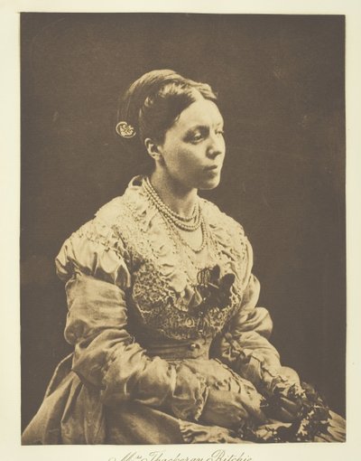 Mrs. Thackeray Ritchie, 1870, tryckt ca. 1893. av Julia Margaret Cameron