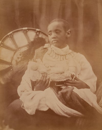 Prins Dejatch Alamayou av Abessinien, ca 1868 av Julia Margaret Cameron