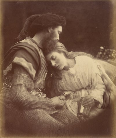 Sir Lancelot och drottning Guinevere skiljs åt av Julia Margaret Cameron