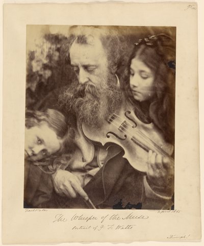 Musans viskning / Porträtt av G. F. Watts av Julia Margaret Cameron