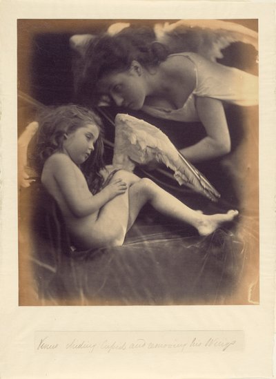 Venus chiderar Amor och tar bort hans vingar av Julia Margaret Cameron